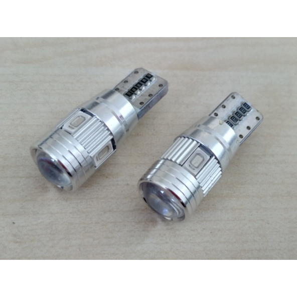 T10 DİPSİZ LED AMPUL (CANBUS METAL) MAVİ 12V (2ADET FİYATI) T10 PARK, SİNYAL, PLAKA AMPULU - 5