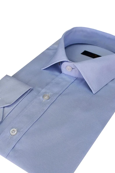 Erkek Uzun Kol Gömlek Silim Fit Armürlü BGL-ST01909 - Resim 6