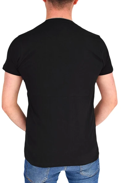 Erkek Sıfır Yaka Tişört T-904 BGL-ST01839 - Resim 12