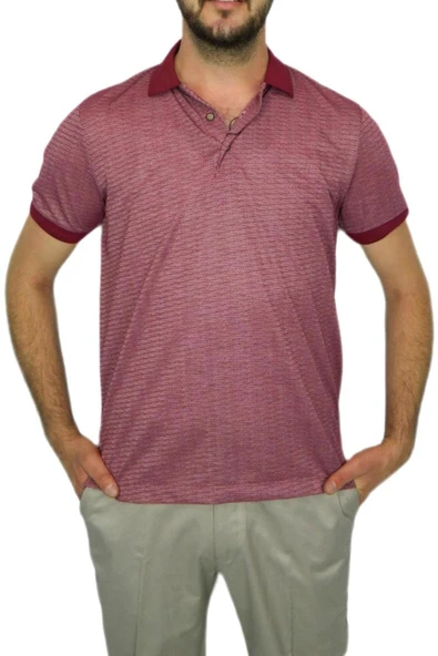 Erkek Polo Yaka Jakarlı T-sıhırt 2063 BGL-ST00533 ürün görseli