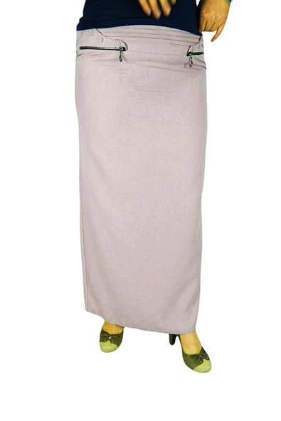 Kadın Pembe Uzun Etek MNLS87003 - 2