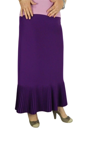 Kadın Fuşya Uzun Etek ASL1001 - Resim 7