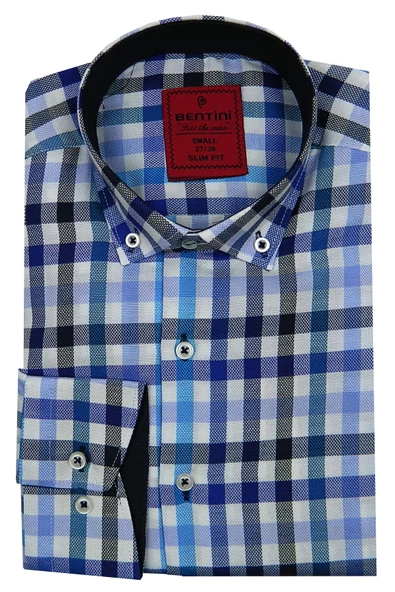 Erkek Slim Fit Ekose Gömlek Bgl-st00089 - Resim 4