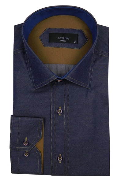 Erkek Slim Fit Gömlek Bgl-st00121 - Resim 3