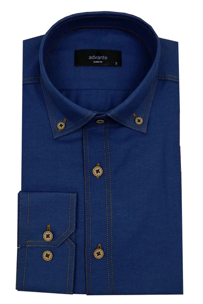 Erkek Slim Fit Gömlek Bgl-st00122 - Resim 2