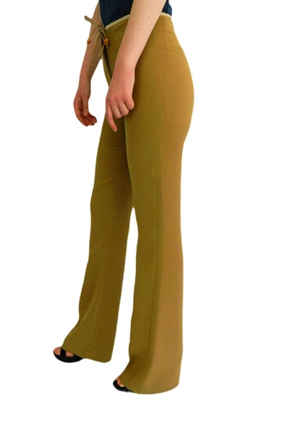 Kadın Kumaş Pantolon Normal Bel Klasik BGL-ST01356 - Resim 4