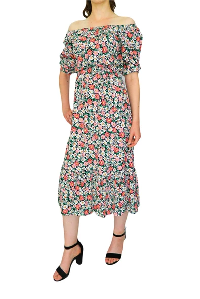 Kadın Elbise Empirme Bel Lastikli BGL-ST01331 - Resim 6