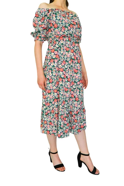 Kadın Elbise Empirme Bel Lastikli BGL-ST01331 - Resim 4