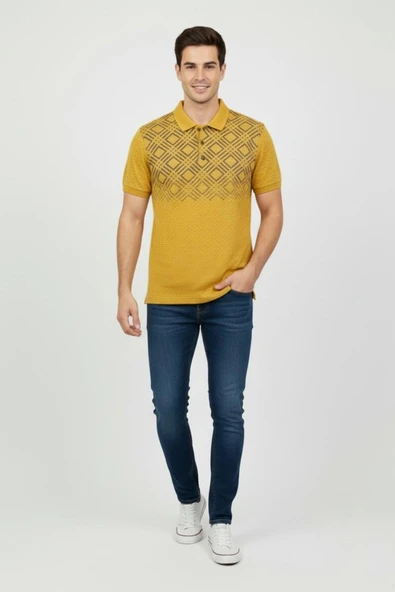 Erkek Polo Yaka Tişört BGL-ST00529 - Resim 2