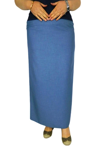 Kadın Kumaş Uzun Etek ZRV004 - Resim 3