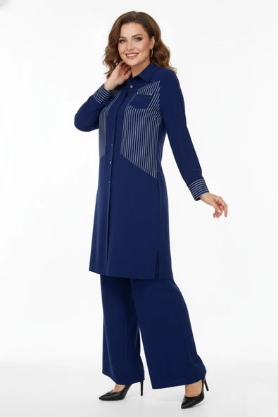 Kadın Ikili Kombin Takım Ferace Kap P5051 - Resim 4