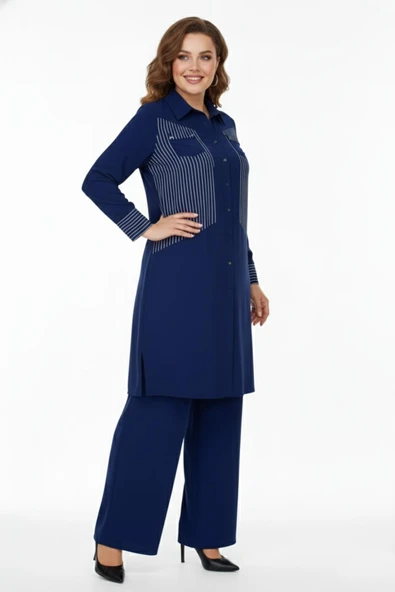 Kadın Ikili Kombin Takım Ferace Kap P5051 - Resim 6