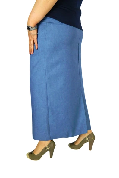 Kadın Kumaş Uzun Etek ZRV004 - Resim 8