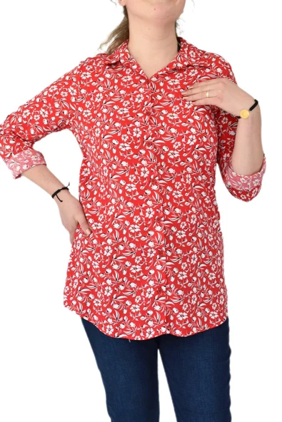 Kadın Gömlek Turuva Kol BGL-ST01139 - 7