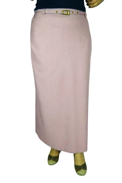 Kadın Kumaş Uzun Etek ZRV004 - Resim 4