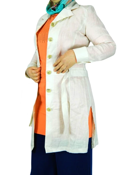 Kadın Kemerli Keten Tunik EFL3176 ürün görseli