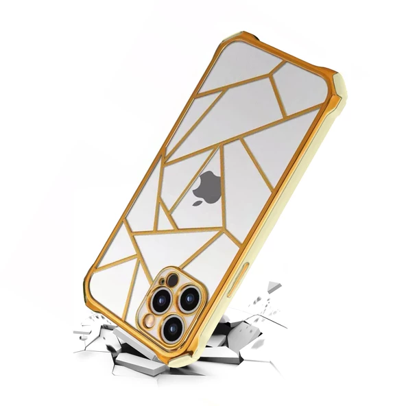 iPhone 13 Pro Kılıf Lazer Prizma Kamera Korumalı Kapak - 7