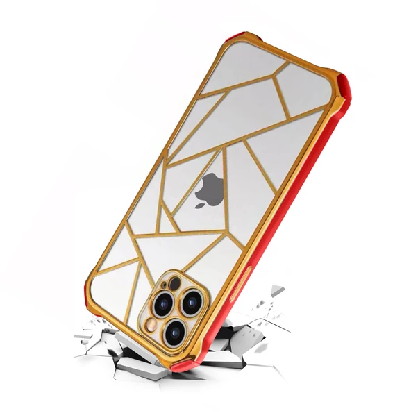 iPhone 13 Pro Kılıf Lazer Prizma Kamera Korumalı Kapak - 4