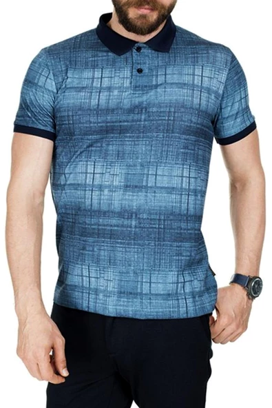 Erkek Polo Yaka Baskılı Tişört BGL-ST00530 ürün görseli
