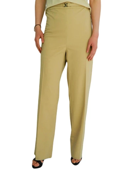 Kadın Kumaş Pantolon Yan Lastilkli Klasik BGL-ST01392 - 3