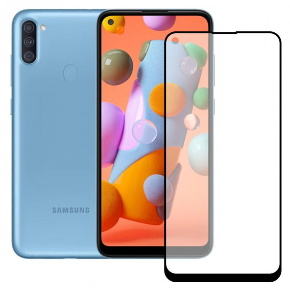 Bufalo Samsung Galaxy A11 / M11 Ekran Koruyucu Seramik Mat Nano 9D Tam Kaplama Siyah