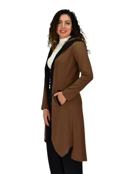 Kadın Kapşonlu Kap Kombinli N063 - Resim 4