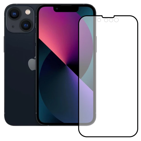 Bufalo iPhone 13 Mini Ekran Koruyucu Seramik Mat Nano 9D Tam Kaplama Siyah