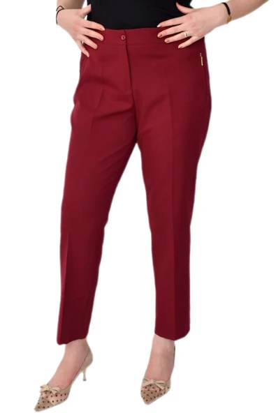 Kadın Büyük Beden Kumaş Pantolon BGL-L1300 - Resim 3