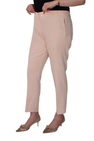 Kadın Büyük Beden Kumaş Pantolon BGL-L1300 - Resim 4