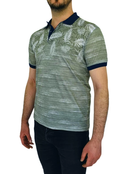 BİGAZZİ ERKEK BASKILI PİKE LYC TSHİRT 3227 - Resim 9