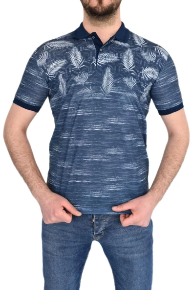 BİGAZZİ ERKEK BASKILI PİKE LYC TSHİRT 3227 - Resim 2