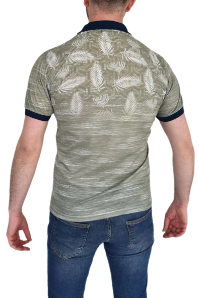 BİGAZZİ ERKEK BASKILI PİKE LYC TSHİRT 3227 - Resim 10