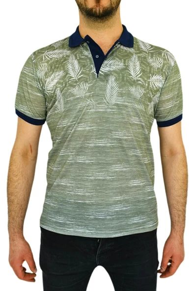 BİGAZZİ ERKEK BASKILI PİKE LYC TSHİRT 3227 - Resim 3