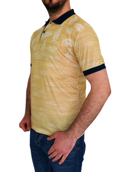 BİGAZZİ ERKEK BASKILI PİKE LYC TSHİRT 3227 - Resim 7