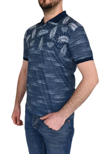 BİGAZZİ ERKEK BASKILI PİKE LYC TSHİRT 3227 - Resim 8