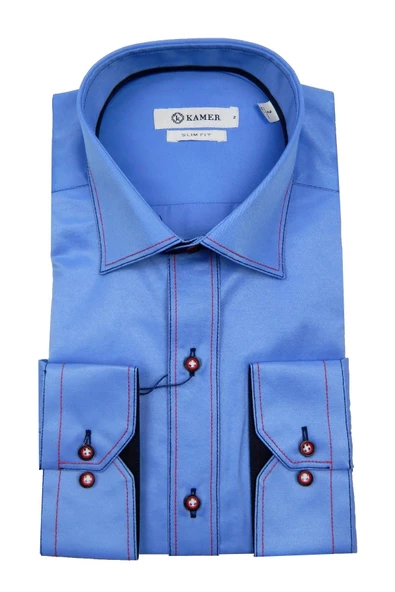 Erkek Slim Fit Gömlek 9258 009258 - Resim 4