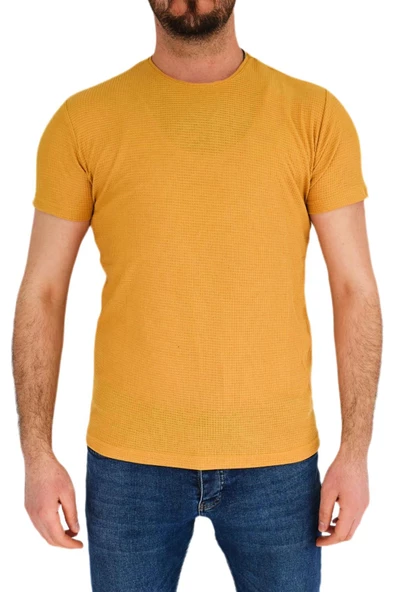 Erkek Sıfır Yaka Tişört T-869 BGL-ST01829 - 5
