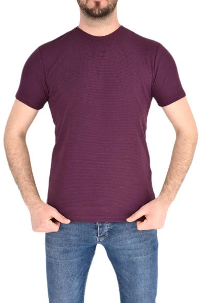 Erkek Sıfır Yaka Tişört T-383 BGL-ST01826 - Resim 5