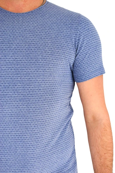 Erkek Sıfır Yaka Tişört T-752 BGL-ST01831 - Resim 12