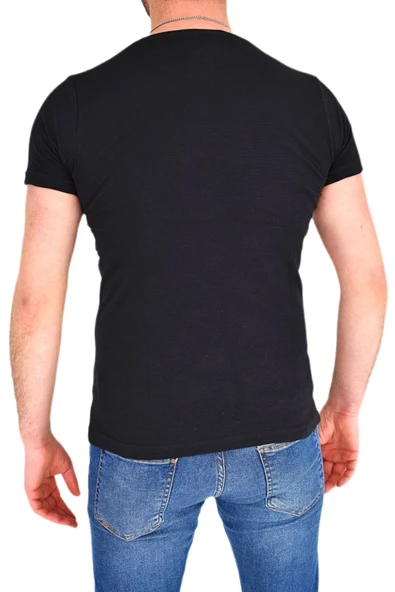 Erkek Sıfır Yaka Tişört T-383 BGL-ST01826 - Resim 12