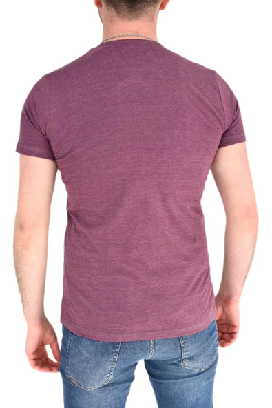 Erkek Sıfır Yaka Cepli Tişört T-865 BGL-ST01837 - Resim 12