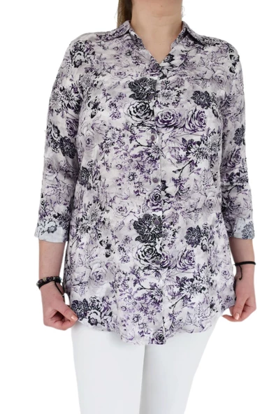 Kadın Çiçekli Tunik BGL-ST00651 - 4