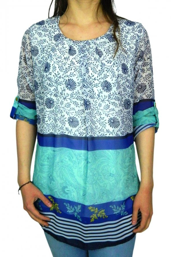 Bayan Şifon Bluz KP1101 - Resim 3