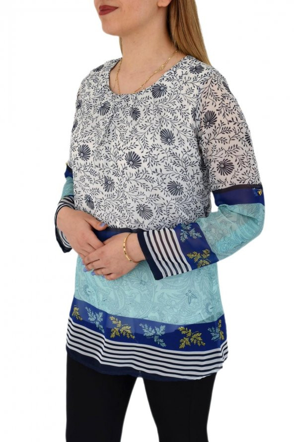 Bayan Şifon Bluz KP1101 - Resim 4