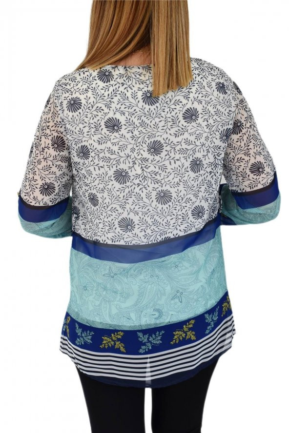 Bayan Şifon Bluz KP1101 - Resim 6