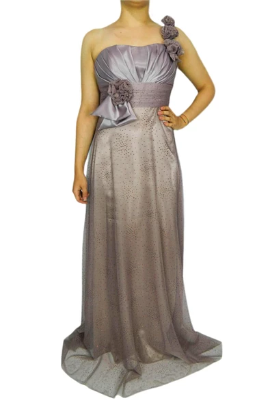 Kadın Simli Uzun Abiye Elbise PRT77070 - Resim 5