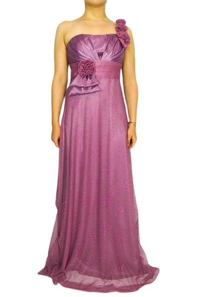 Kadın Simli Uzun Abiye Elbise PRT77070 - Resim 4