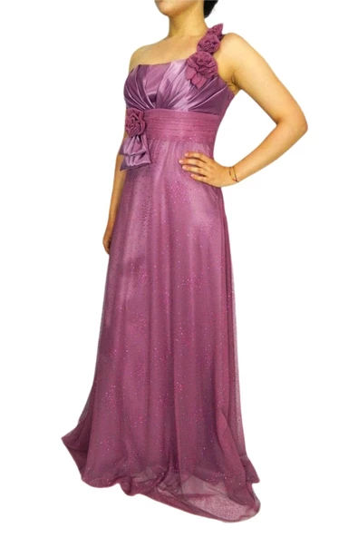 Kadın Simli Uzun Abiye Elbise PRT77070 - Resim 6