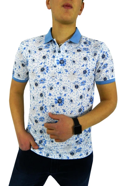 NAYKI ERKEK POLO YAKA DİJİTAL BASKILI T-SHİRT 2136 BGL-ST01041 - 4