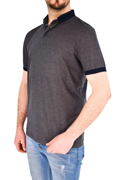 Erkek Gömlek Yaka Tişört Çizğili BGL-ST01944 - Resim 6